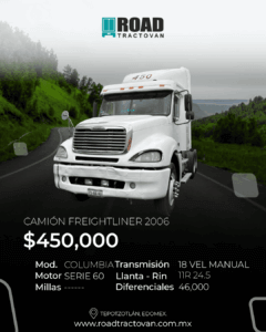 CAMIÓN FREIGHTLINER COLUMBIA 2006 #450