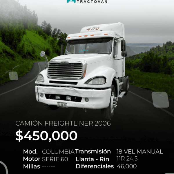 CAMIÓN FREIGHTLINER COLUMBIA 2006 #450