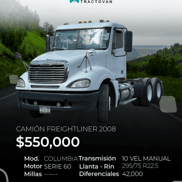 CAMIÓN FREIGHTLINER COLUMBIA 2008 #224