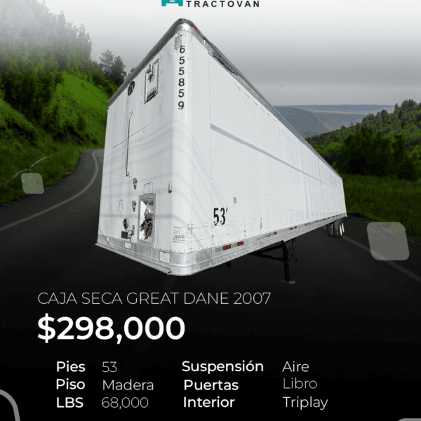 CAJA SECA GREAT DANE 2007 53 PIES #655859