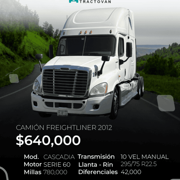 CAMIÓN FREIGHTLINER CASCADIA 2012 #19
