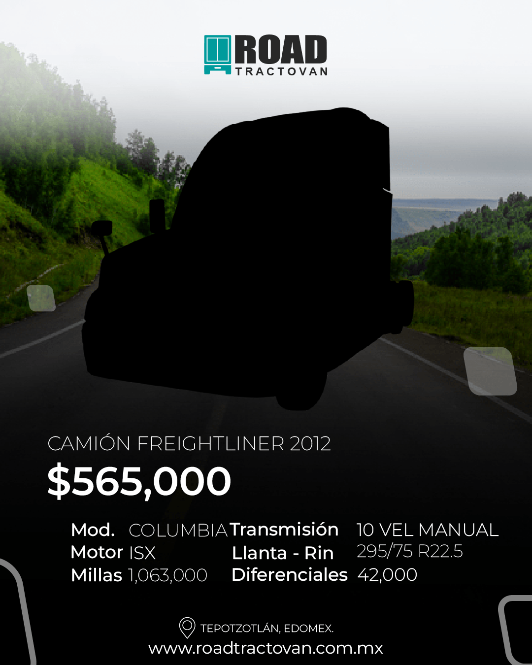 CAMIÓN FREIGHTLINER COLUMBIA 2012 #208