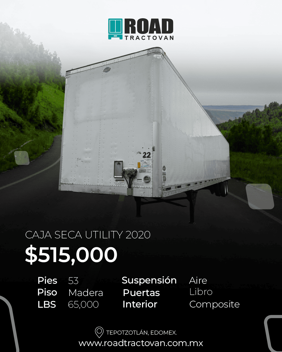 CAJA SECA UTILITY 2020 53 PIES #3614
