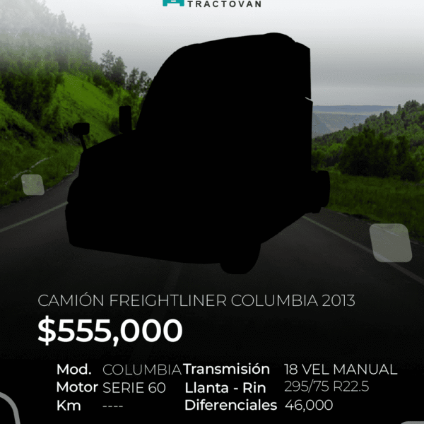 CAMIÓN FREIGHTLINER COLUMBIA 2013 #28