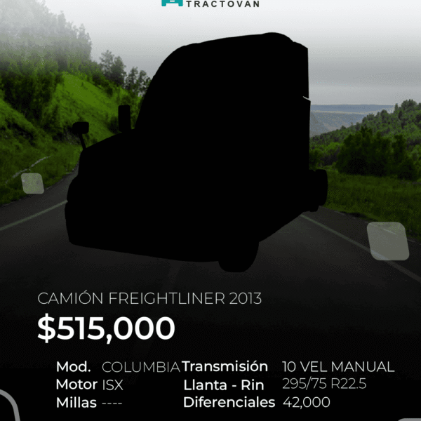 CAMIÓN FREIGHTLINER COLUMBIA 2013 #554